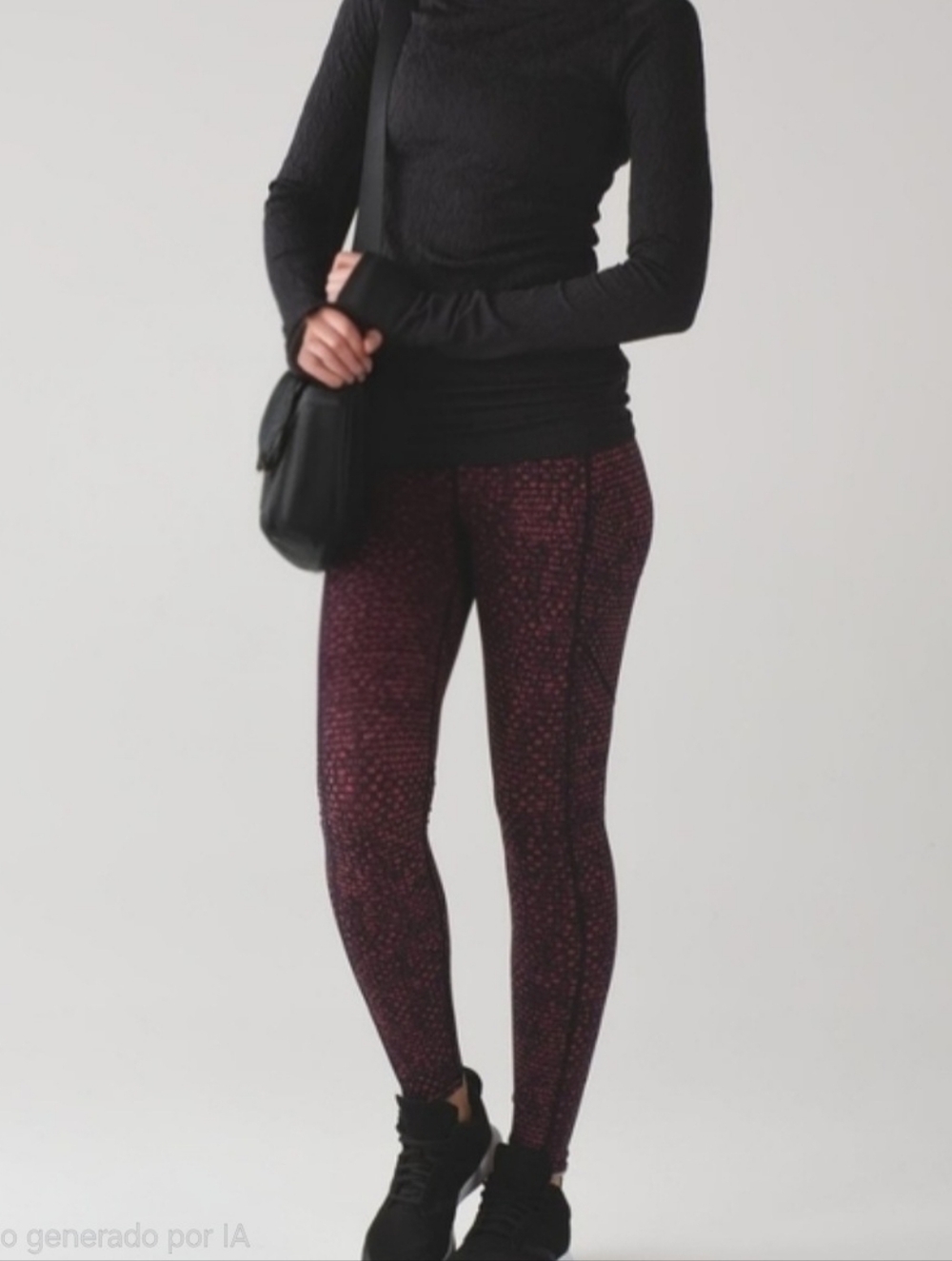 Lululemon Speed Tight V Shatter Weave Dust Coral Plum Size 4